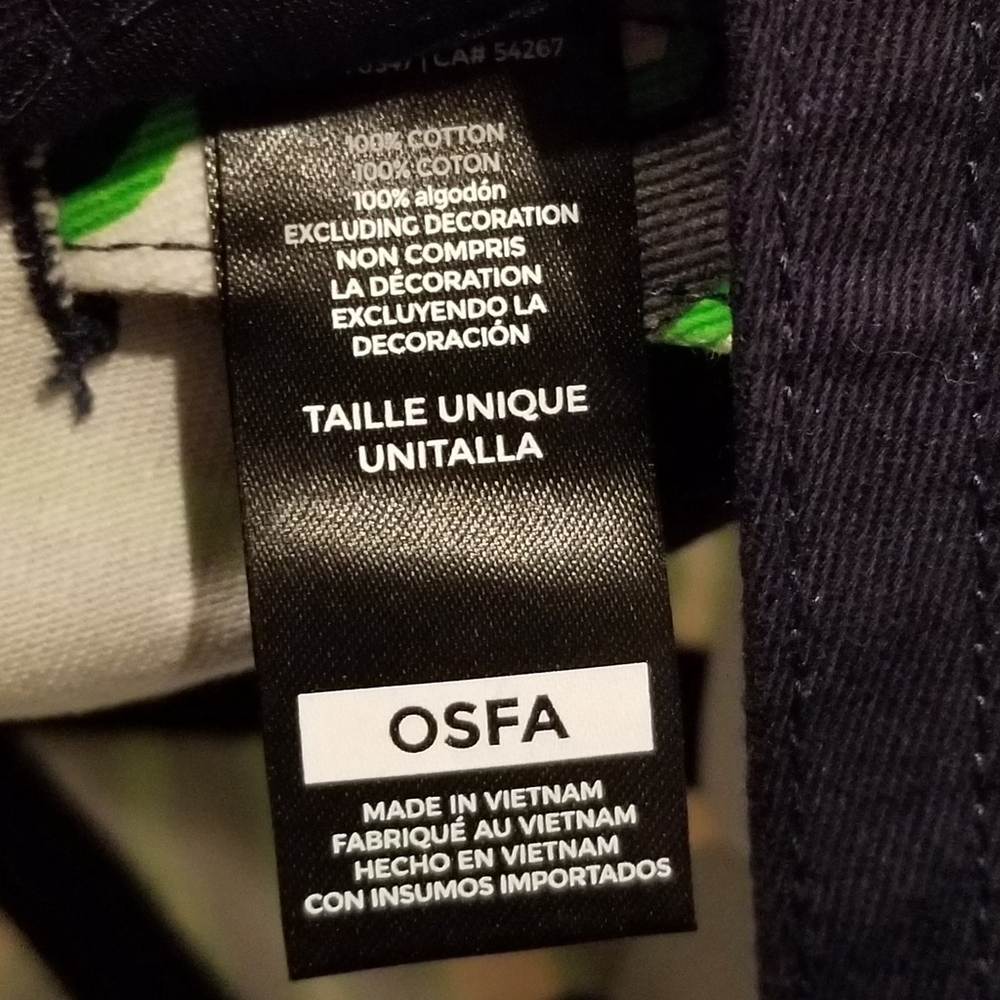 Seattle Seahawks Hat Zubaz Tiger Zebra Stripe 47 Brand Adjustable Clean Up - Picture 9 of 10